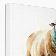 Brown Sheep Water Painting Canvas