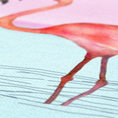 Flamingos & Pink Sky Canvas