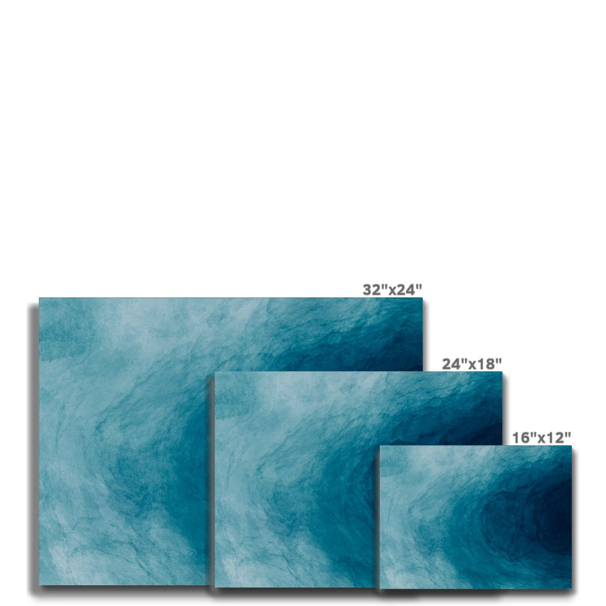 Light Blue Abstract Art Painting Canvas