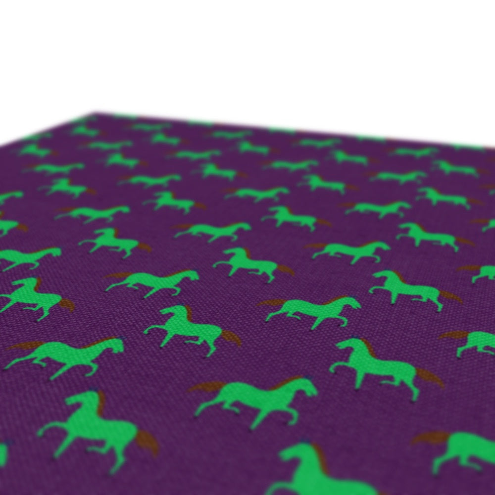 Green Horse Seamless Print Canvas