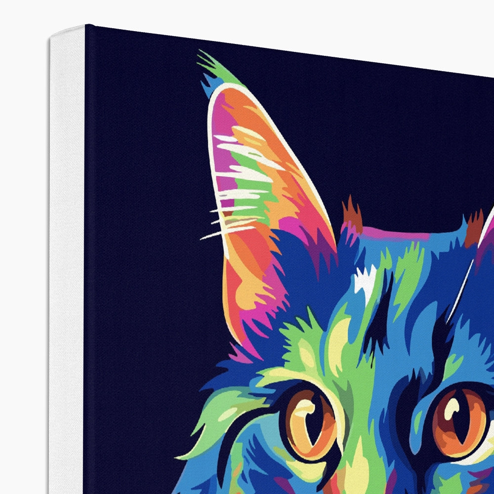 Delightfull Feline Portrait Canvas