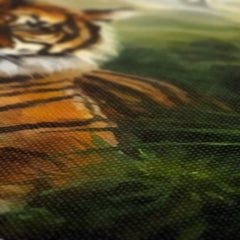 Tiger & Butterflies Painting Canvas