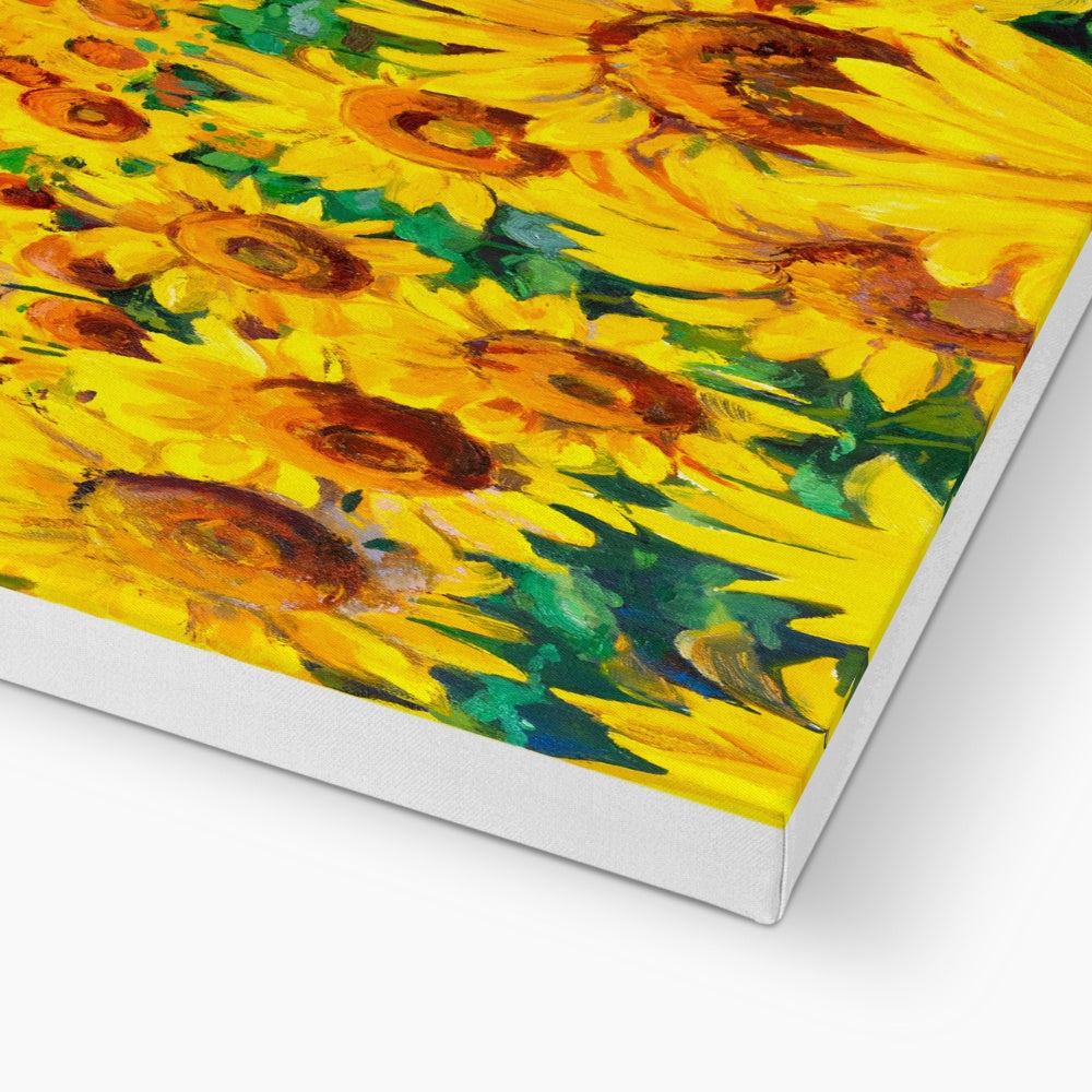 Sunflower Field Painting Canvas