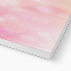 Pink Bubbles Abstract Art Canvas