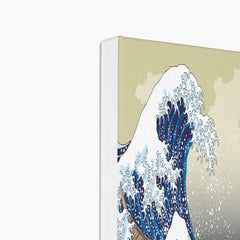 Sea Waves Illustration Wall Art Canvas