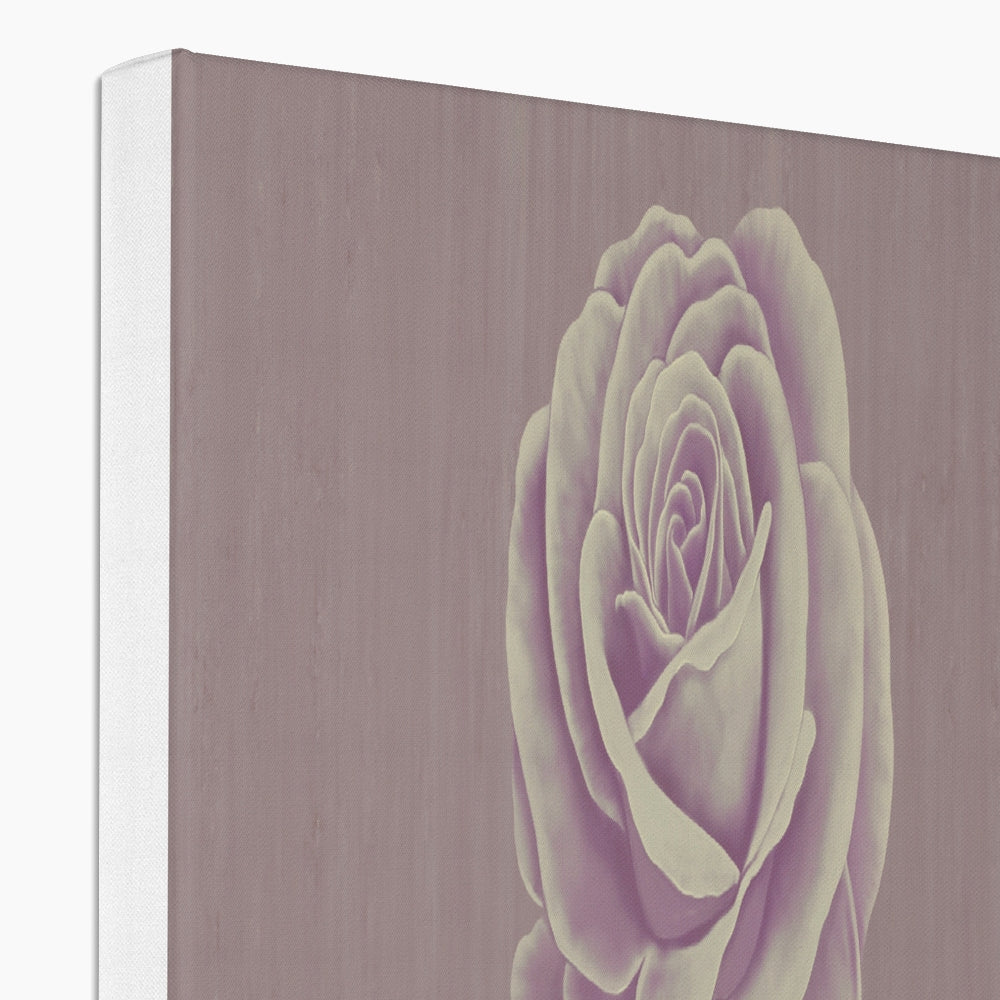 Pink Rose & Woman Canvas