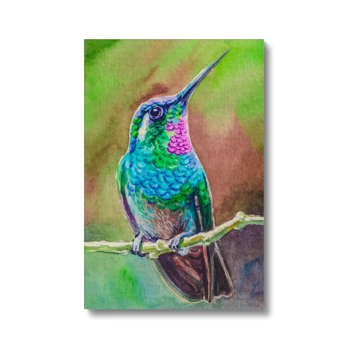 Charming Flying Hummingbird Canvas
