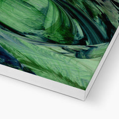 Dark Green Abstract Art Canvas