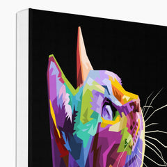 Amazing Colorfull Cat Canvas