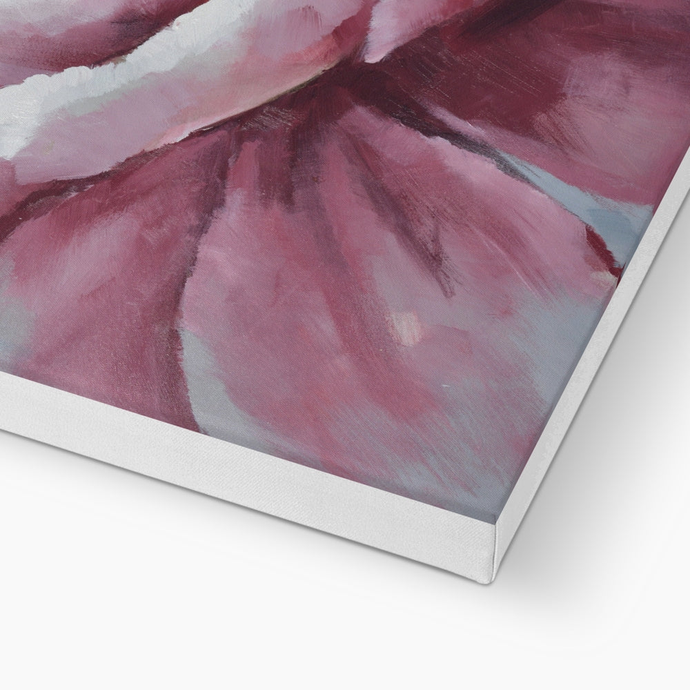 Charming Pink Flower Canvas