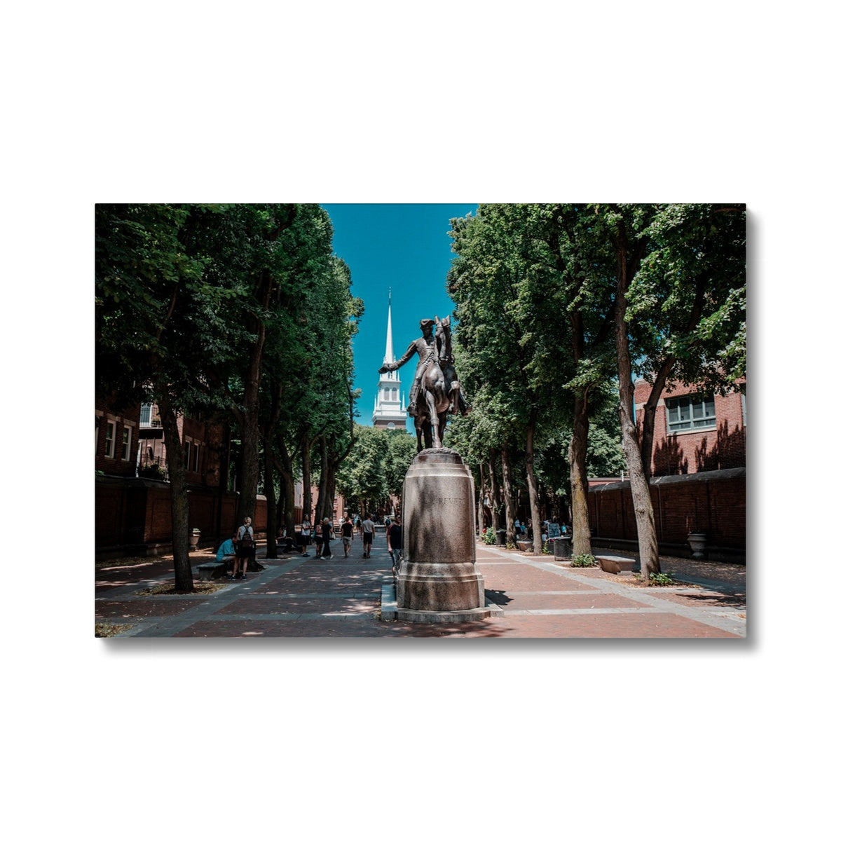 Iconic Paul Revere Statue Canvas