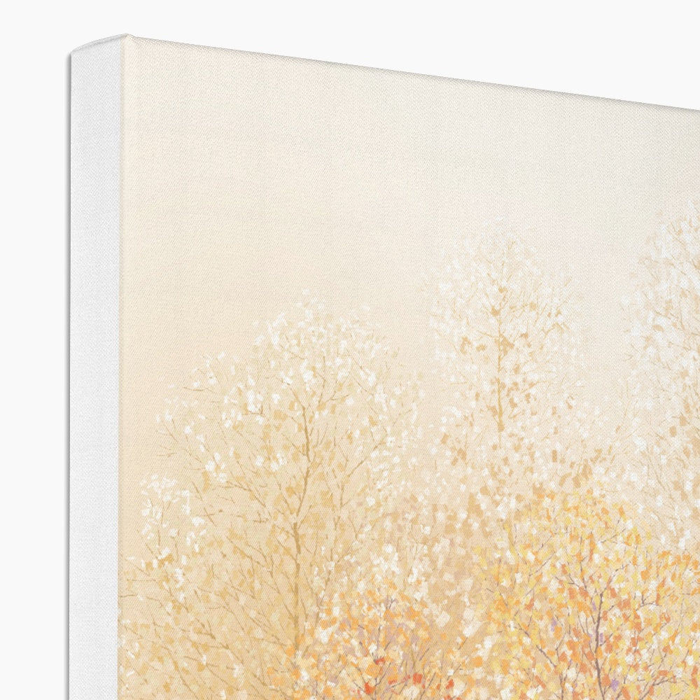 Orange Forest Wall Art Canvas