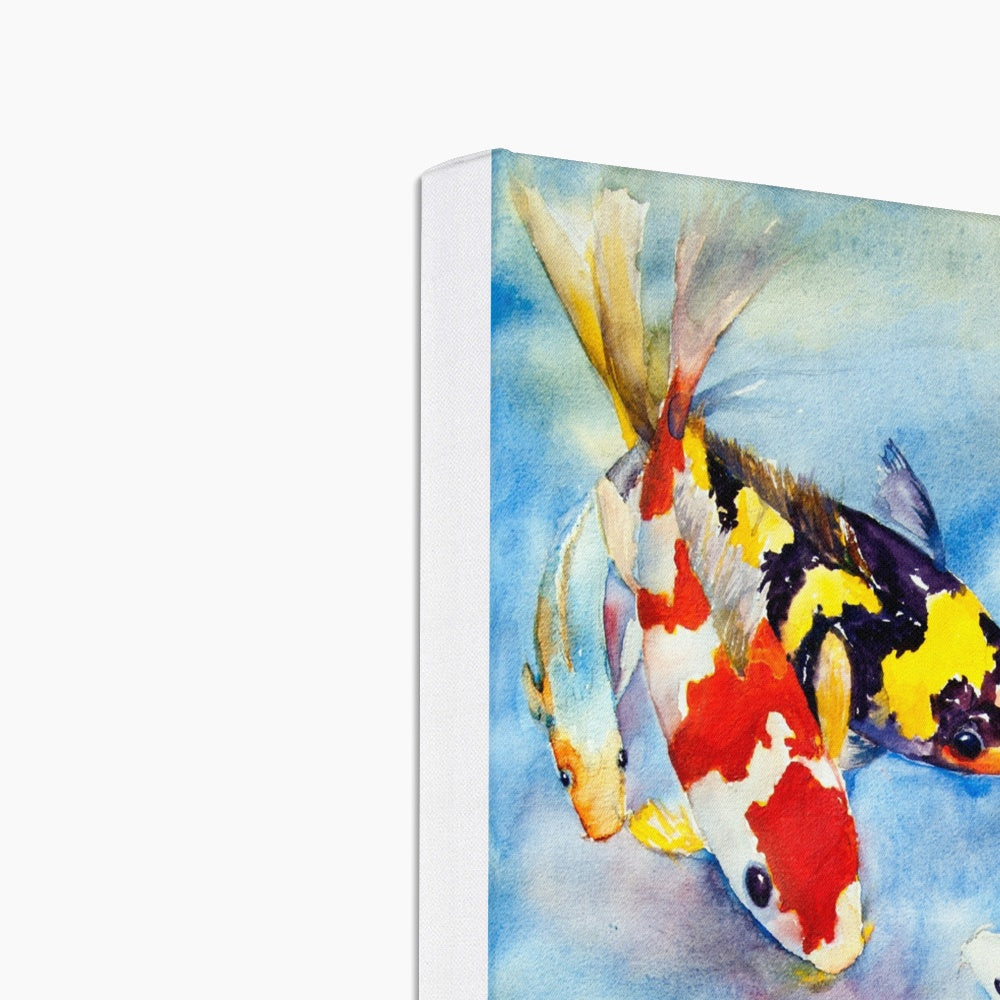 Koi Fish Family Portrait Canvas