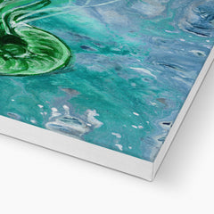 Green Jelly Fish Painting Canvas