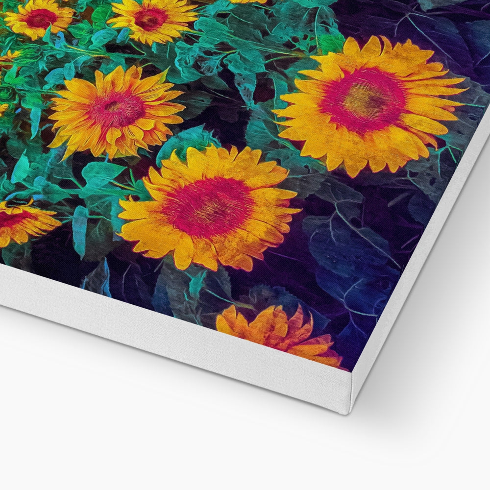 Ethereal Sunflower Field Canvas