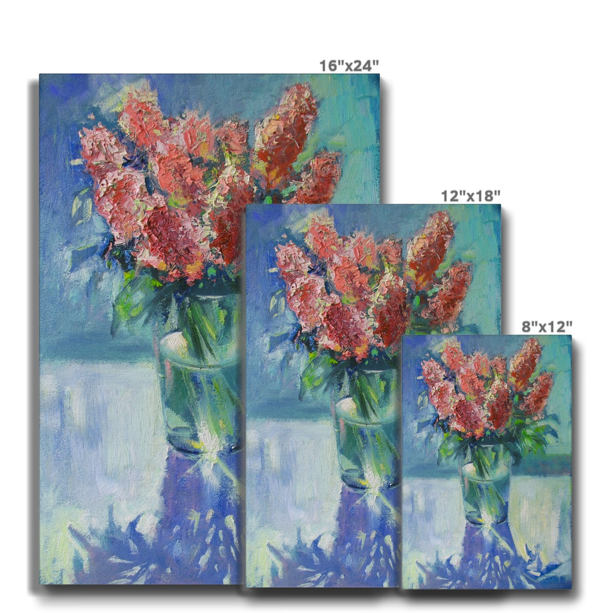 Van Gogh Style Vase Flower Painting I Canvas