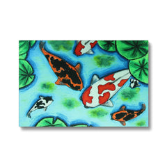 Pleasing Koi Fish InThe Sea Canvas