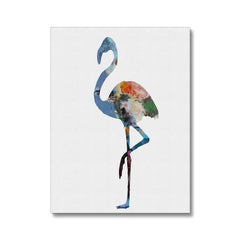 Multicolor Flamingo Beauty Canvas