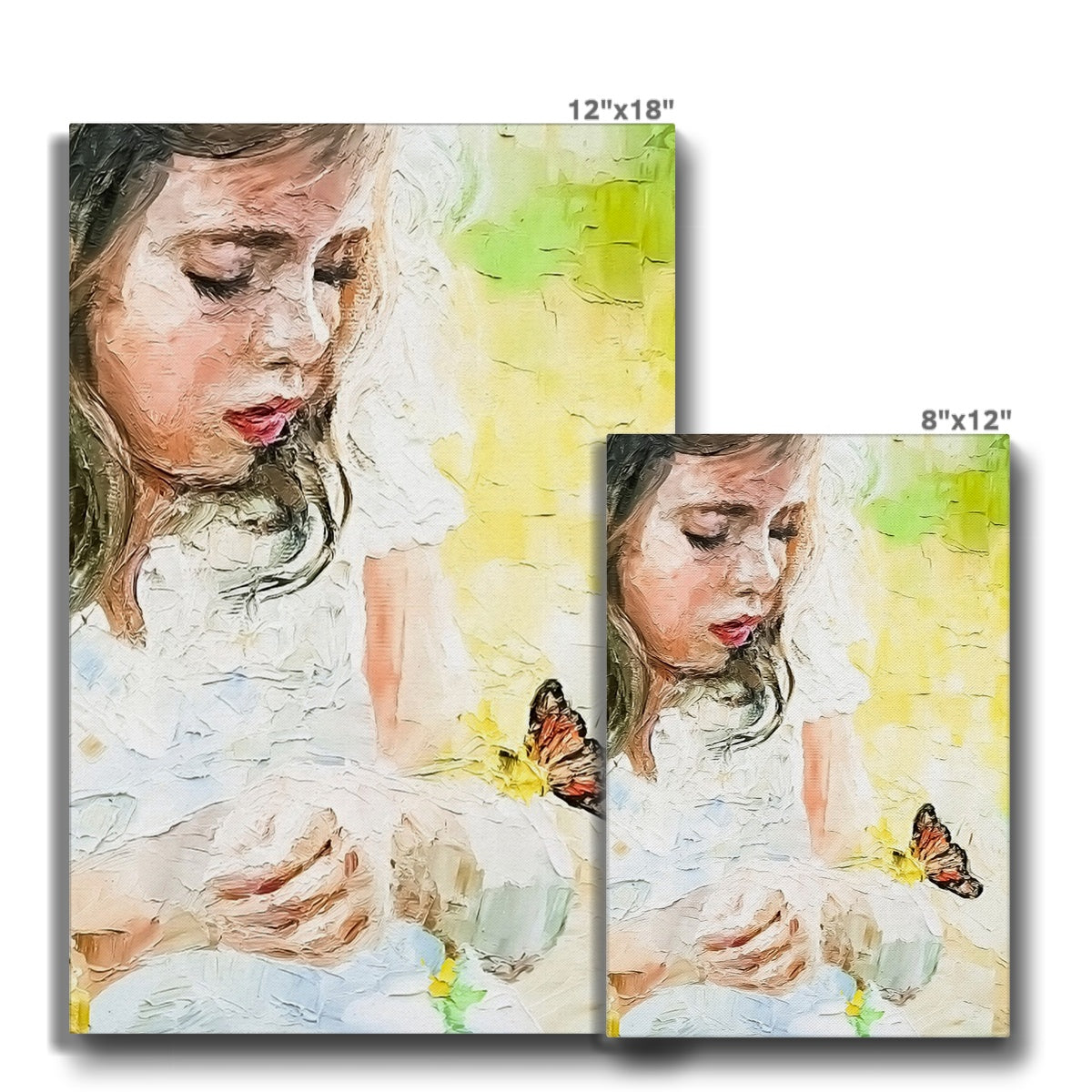Little Girl & Butterfly Canvas
