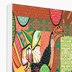 Toucan & Cubic Jungle Canvas