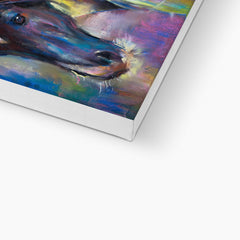 Multicolor Horse Portrait Canvas