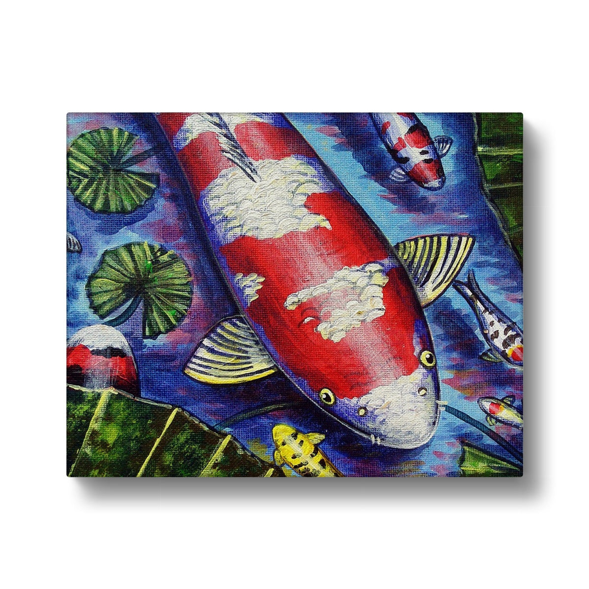 Giant Koi Fish Portrait Canvas