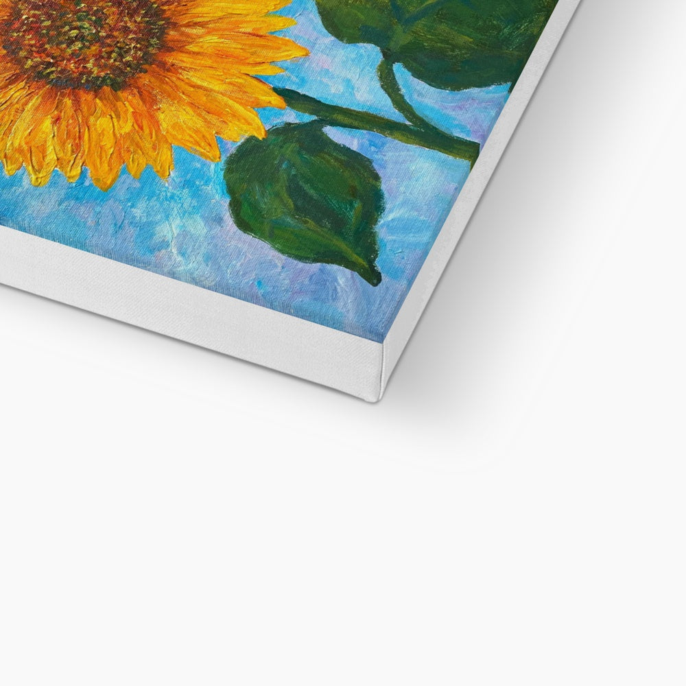 Sunflower On A Sunny Day Canvas