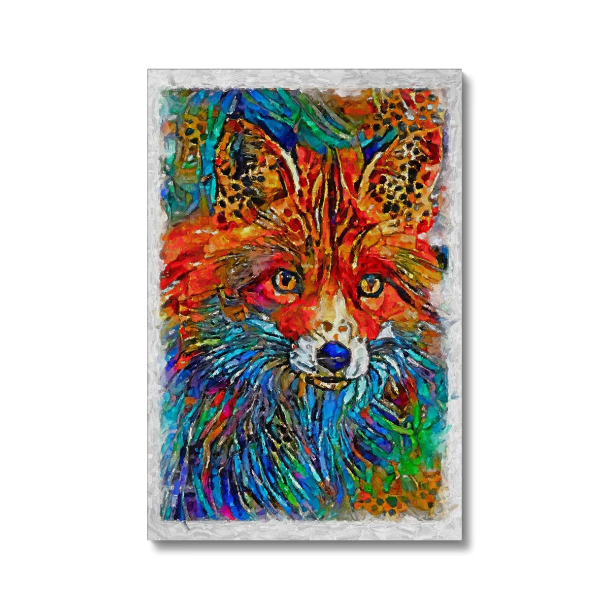 Funky Fox Portrait Canvas