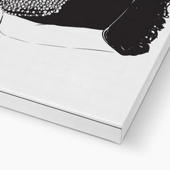 Black & White Audrey Hepburn Illustration Canvas