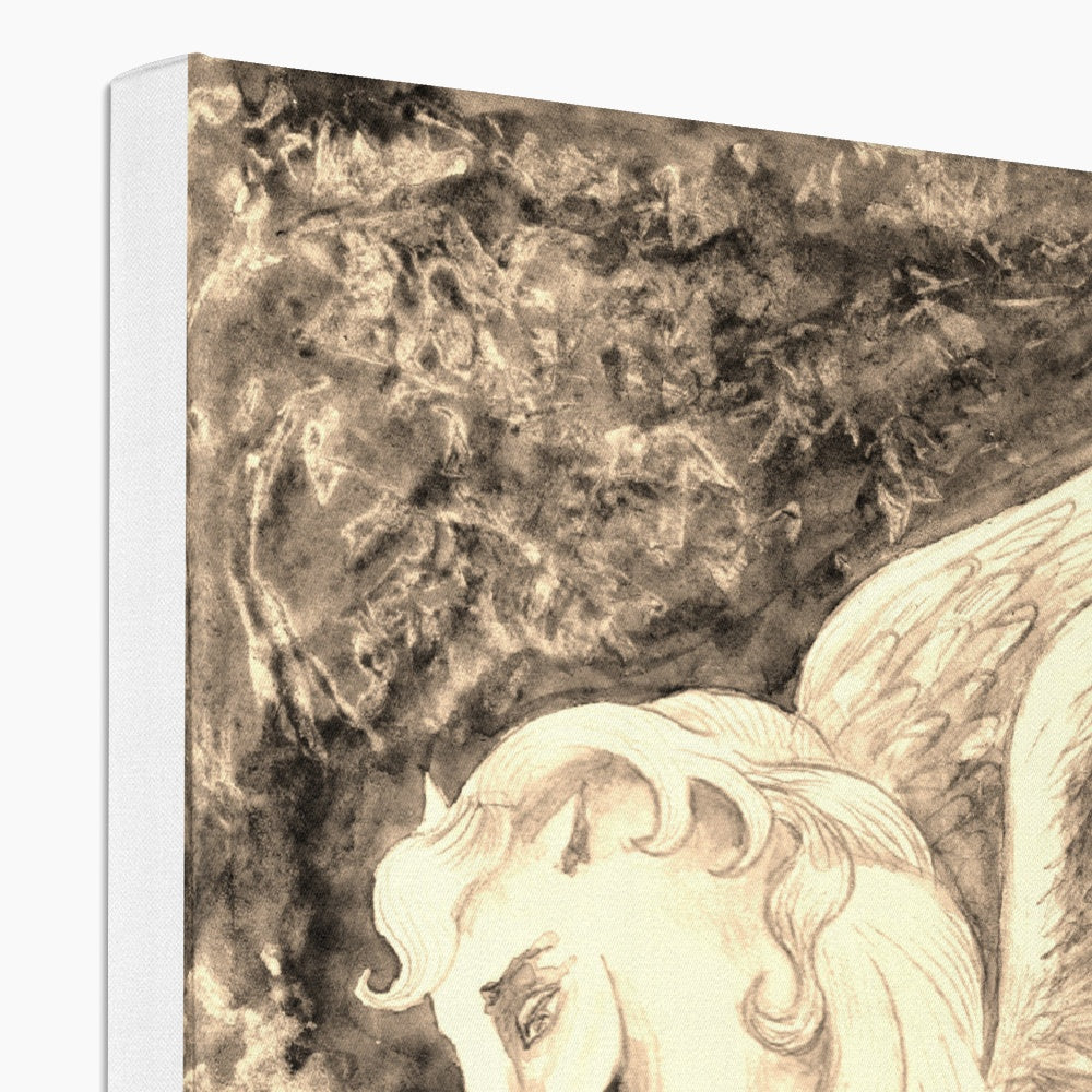 Heavenly Horse With Wings Canvas