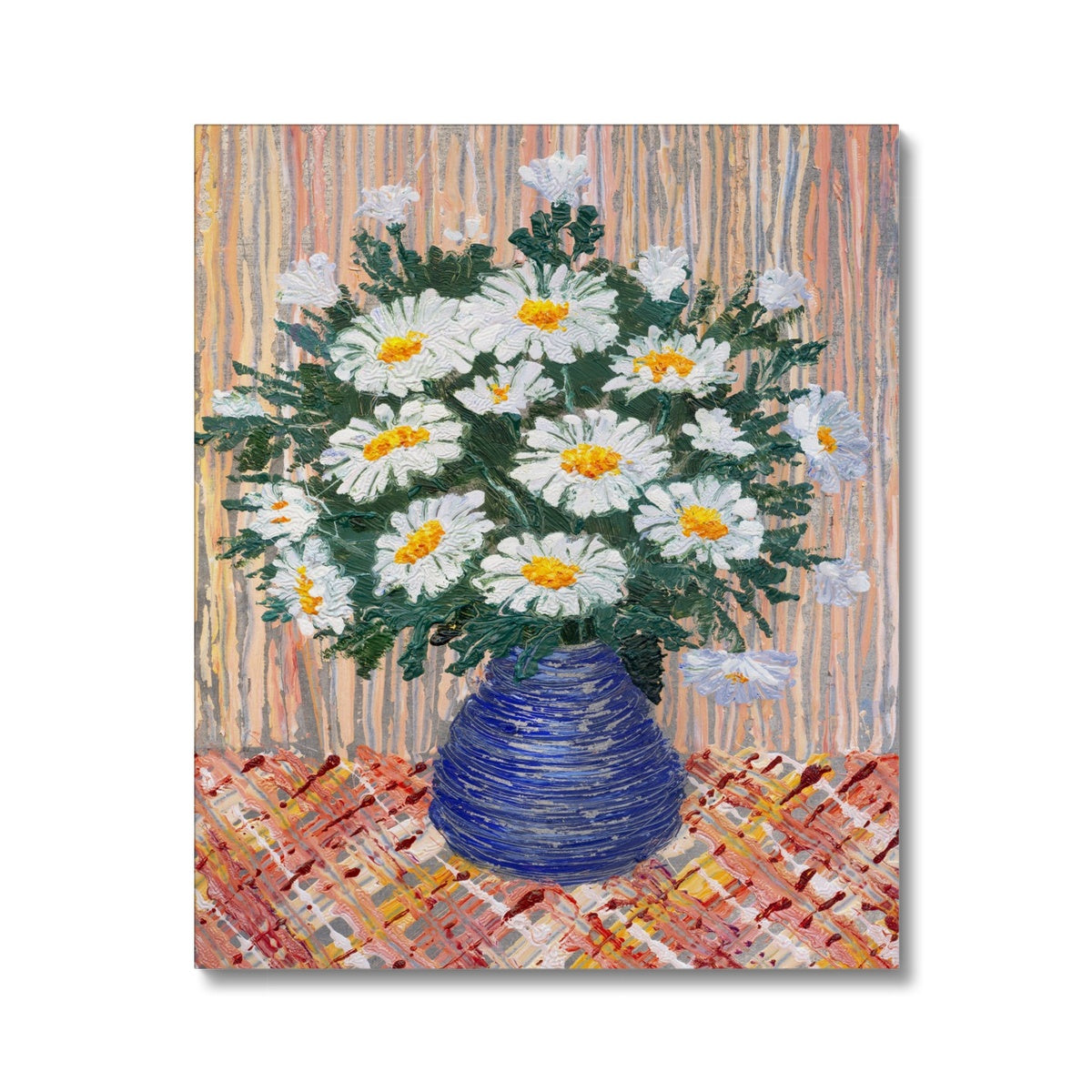 Van Gogh Style Vase Flower Painting II Canvas