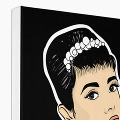 Ethereal Audrey Hepburn Illustration Canvas
