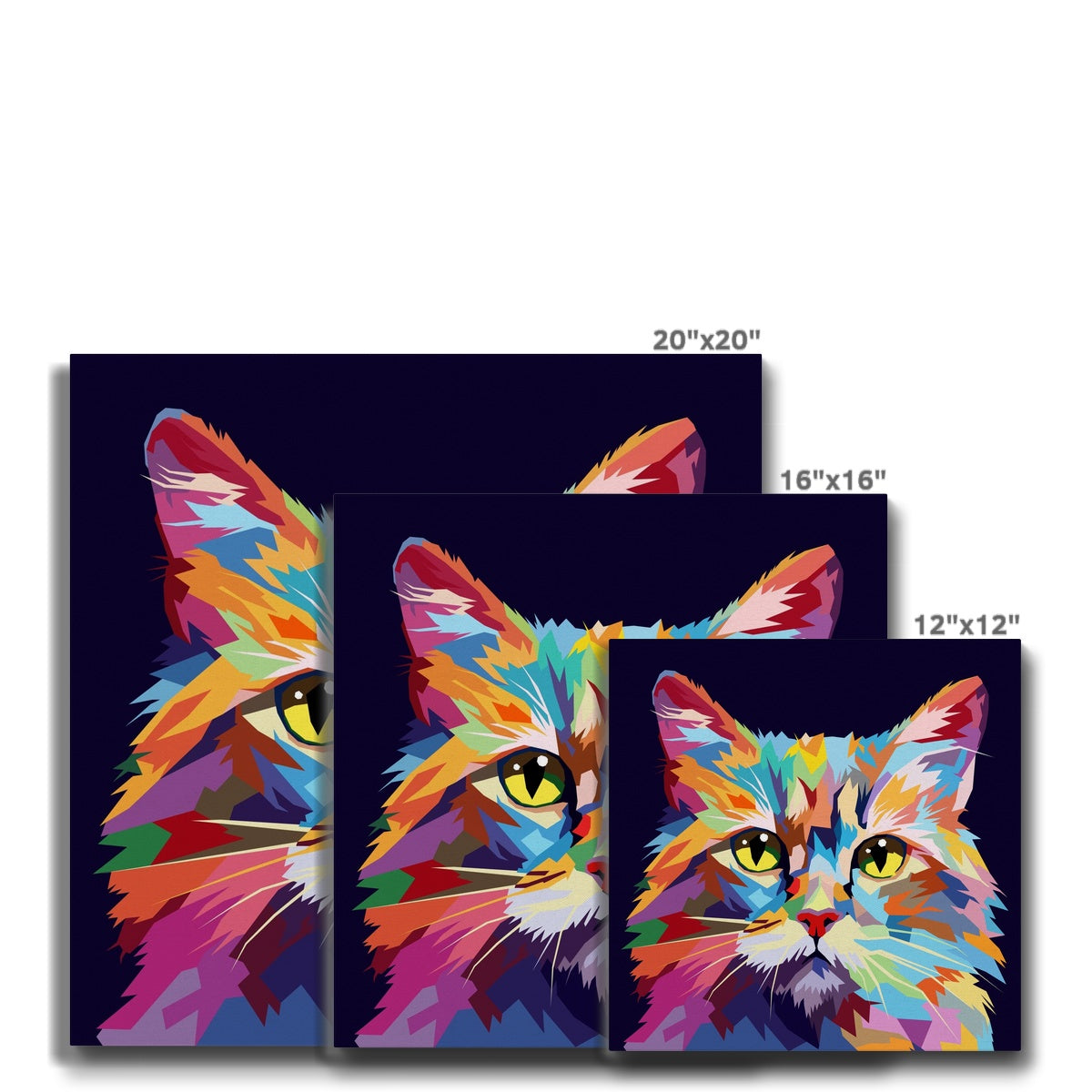 Mesmerizing Feline Portrait Canvas