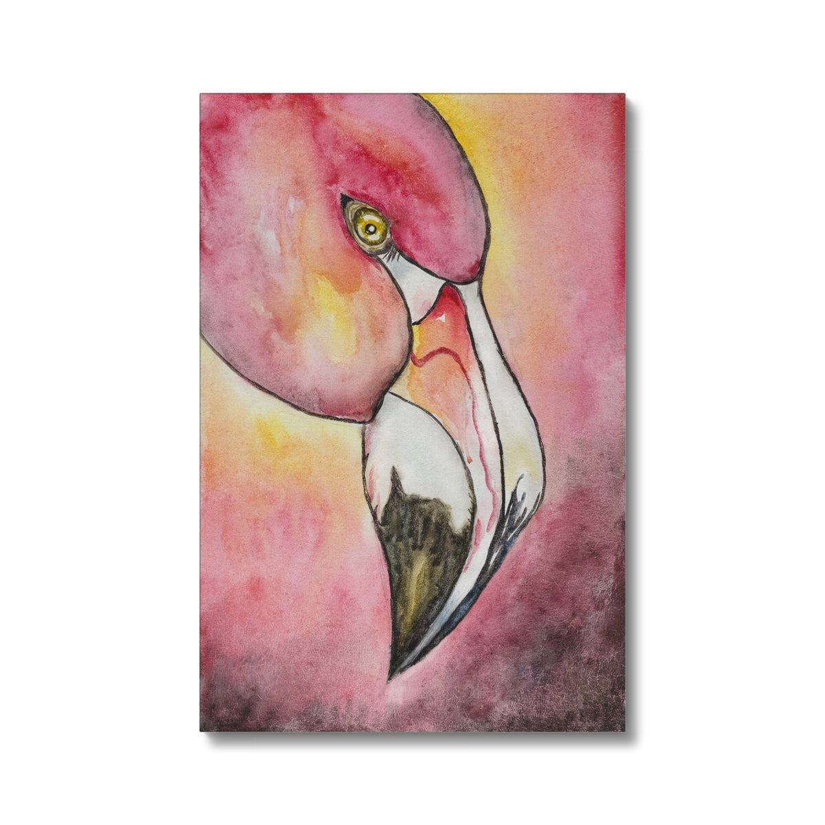 Enchanting Flamingo Beak Canvas