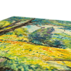 Cypresses In Woods In Van Gogh Style Canvas