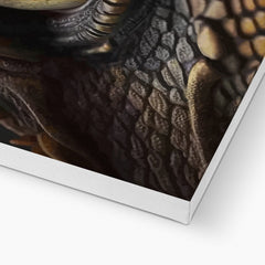 Brown Dragon Eye Art Canvas