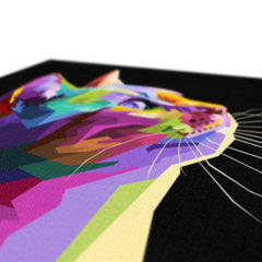 Amazing Colorfull Cat Canvas