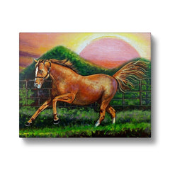 Horse & Sunset Canvas