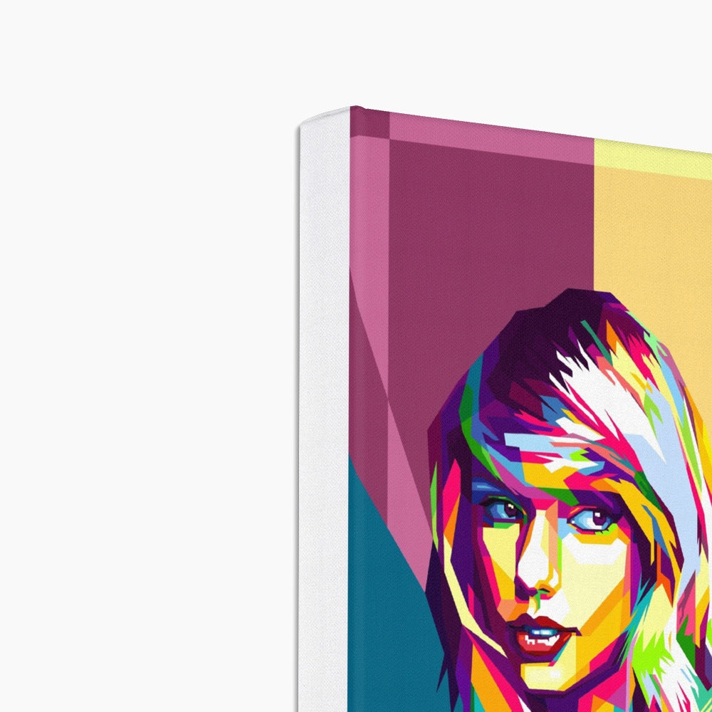 Abstract Taylor Swift Illustration Canvas