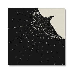 Black & White Eagle Canvas