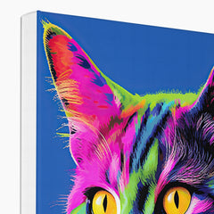 Fascinating Feline Portrait Canvas