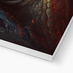 Gray Dragon Eye Art Canvas