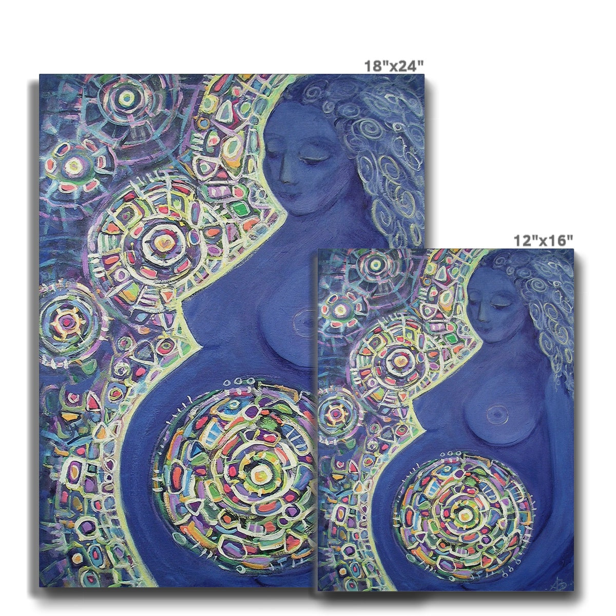 Mother & Abstract Art Canvas