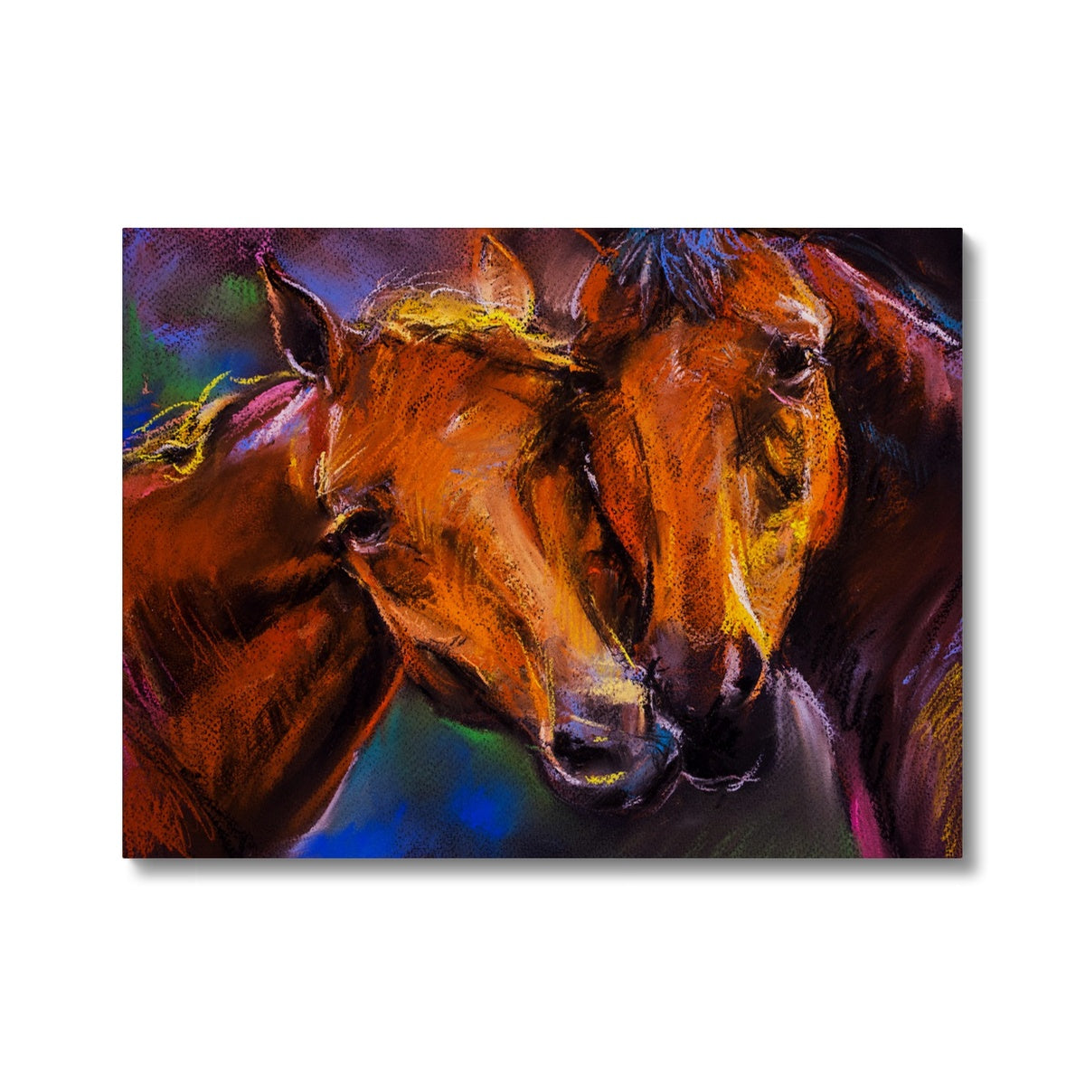 Horse Couple Portrait Canvas