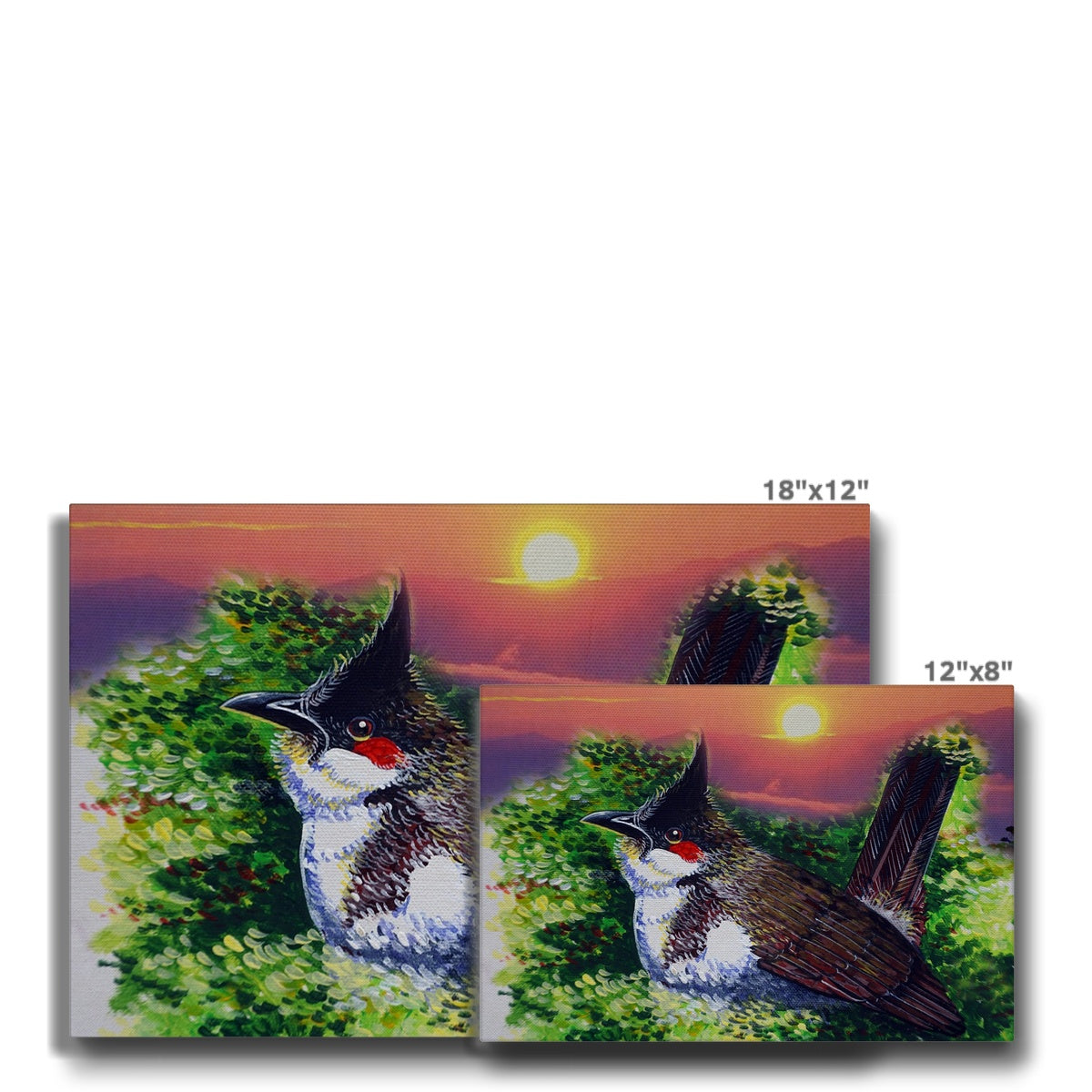 Sunset & Sparrow  Canvas