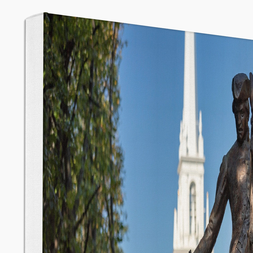 Impressive Paul Revere Statue Canvas