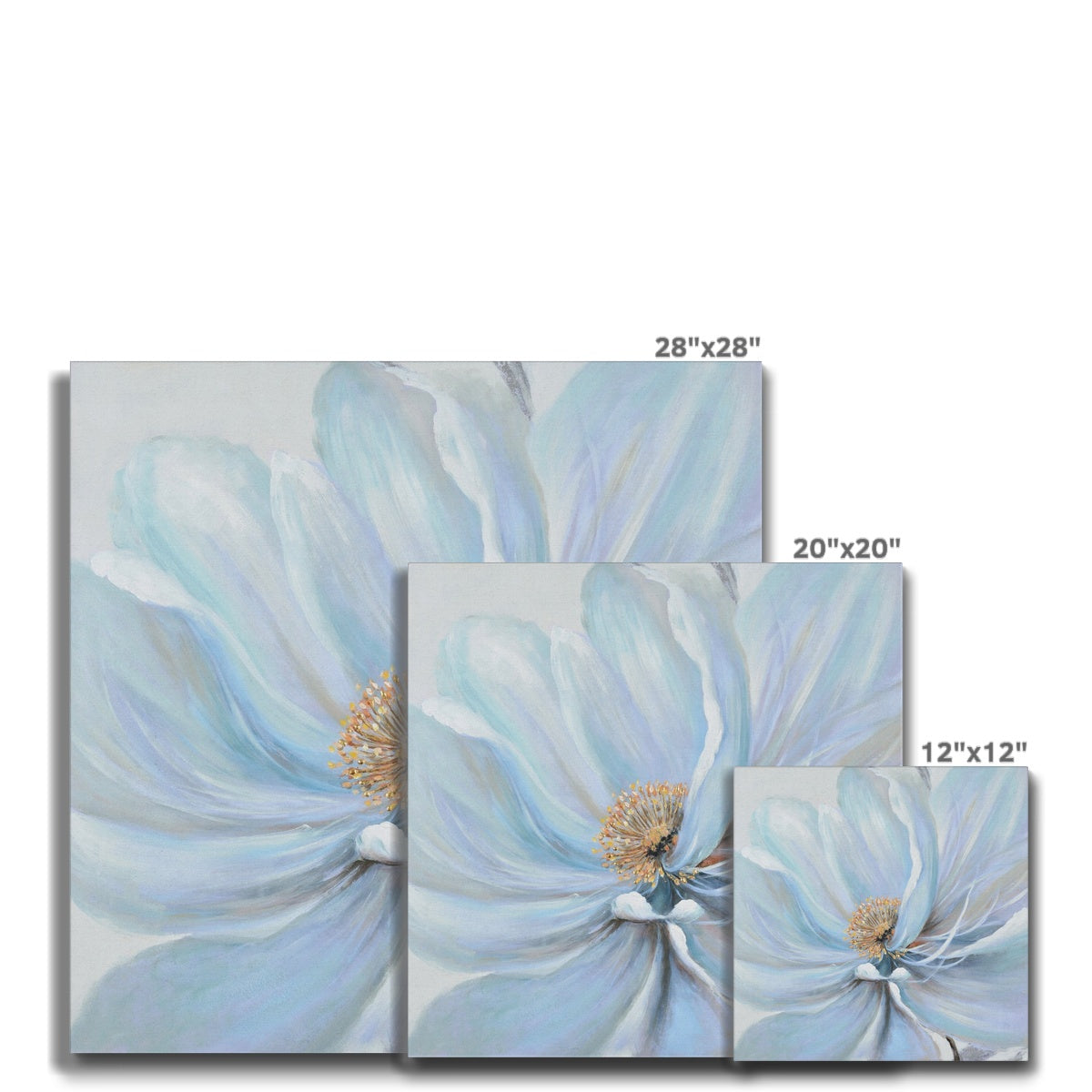 Charming Blue Flower Canvas