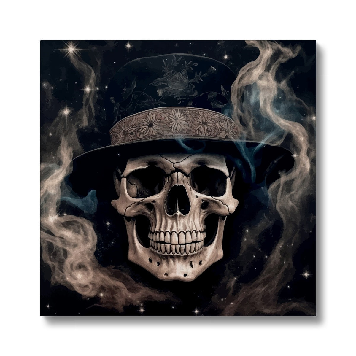 Smoke & Gentleman In Top Hat Canvas