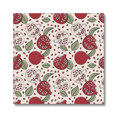 Adorable Pomegranates Seamless Print Canvas