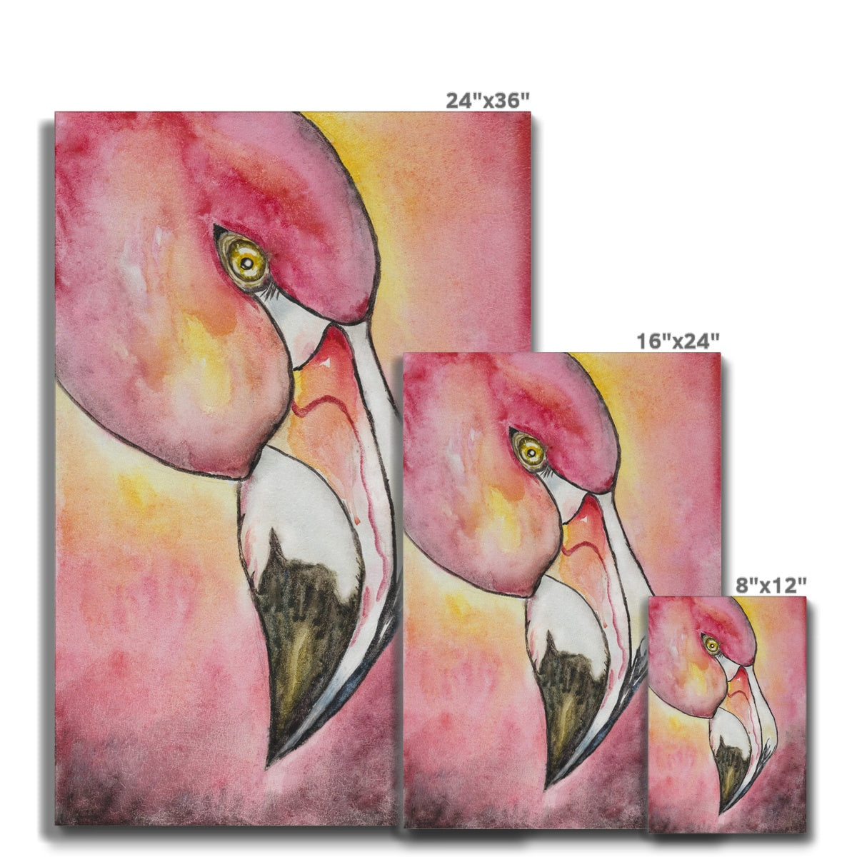 Enchanting Flamingo Beak Canvas